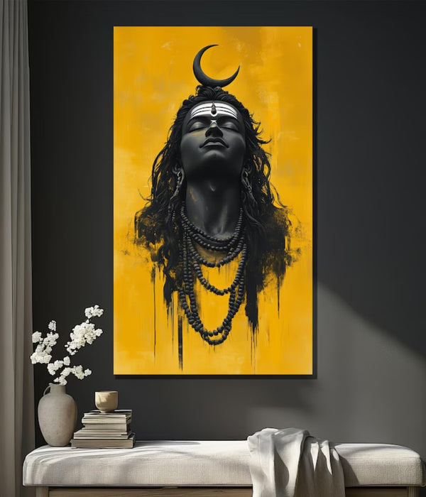 Cosmic Glow – Lord Shiva Canvas