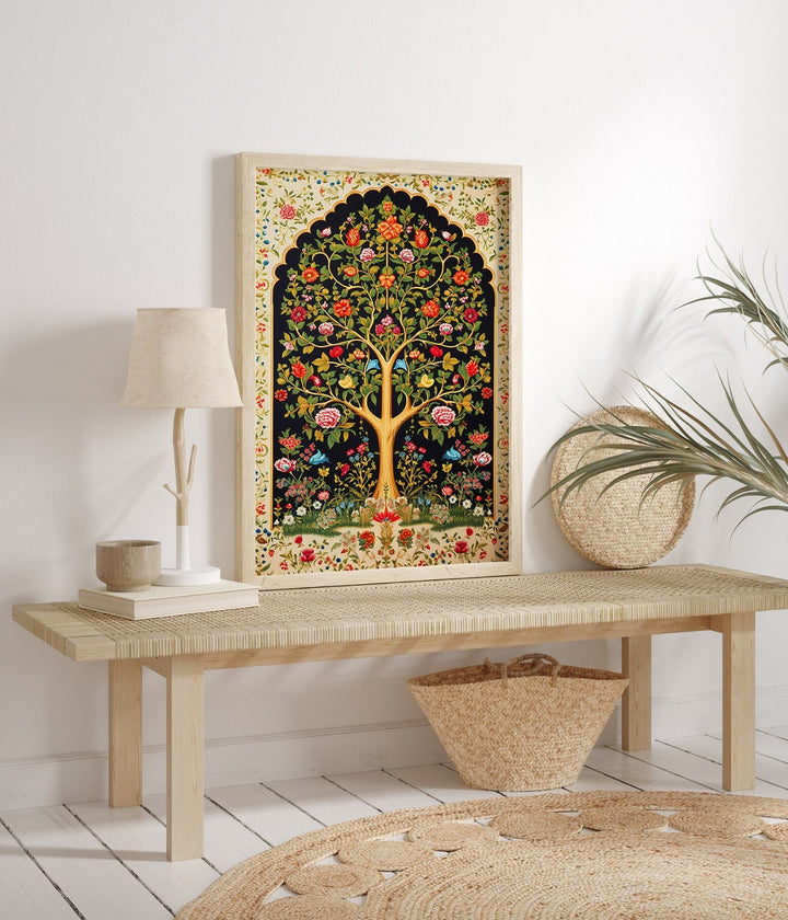 Indian Floral Madhubani Paintings
