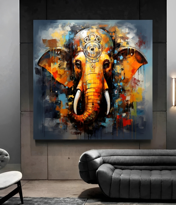 Abstract Ganesha Painting