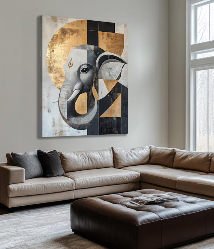  Hindu God Lord Ganesha Canvas Art