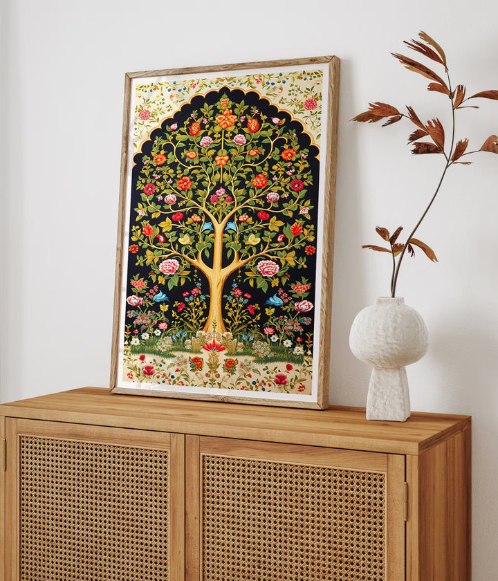 Indian Floral Madhubani Paintings
