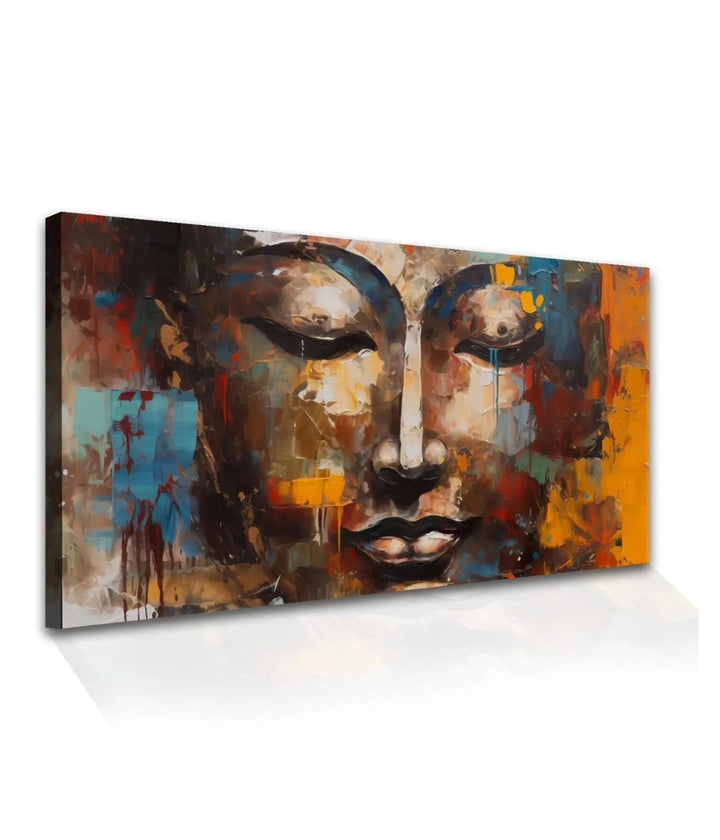 Abstract Design Buddha Canvas Painting