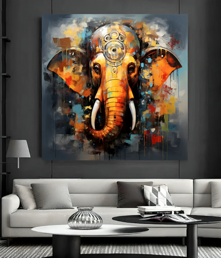 Abstract Ganesha Painting