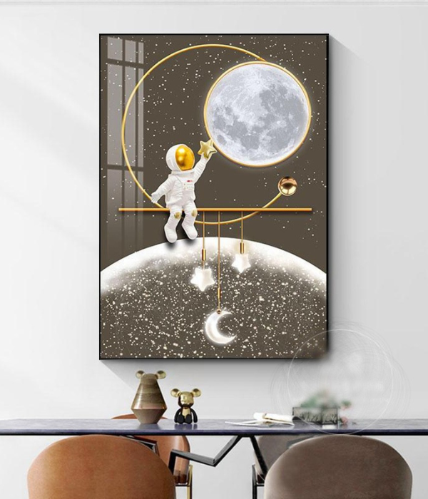 Astronaut Dream Crystal Porcelain Painting