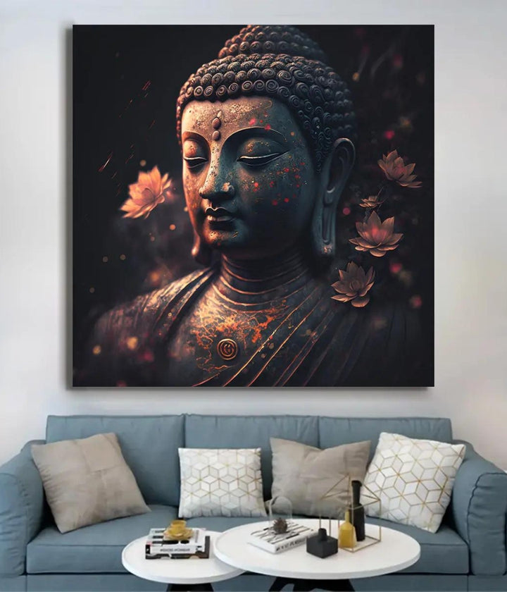 Blissful Ethnic Buddha Painting