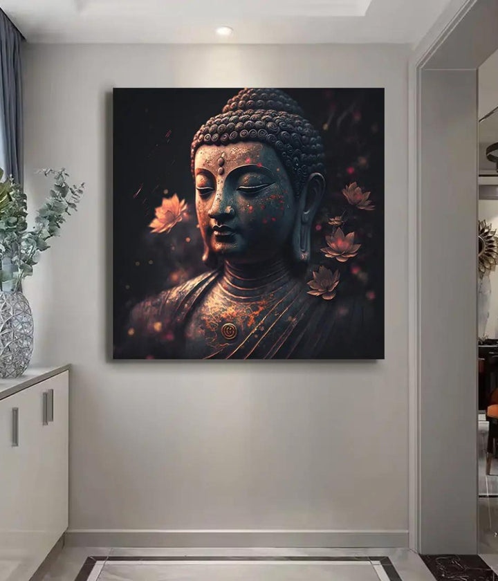 Blissful Ethnic Buddha Painting