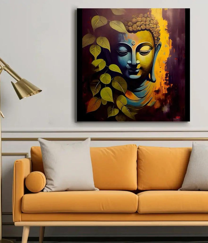 Colourful Natural Buddha Painting