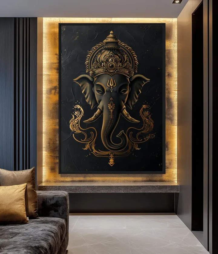Lord Ganesha Canvas Painting