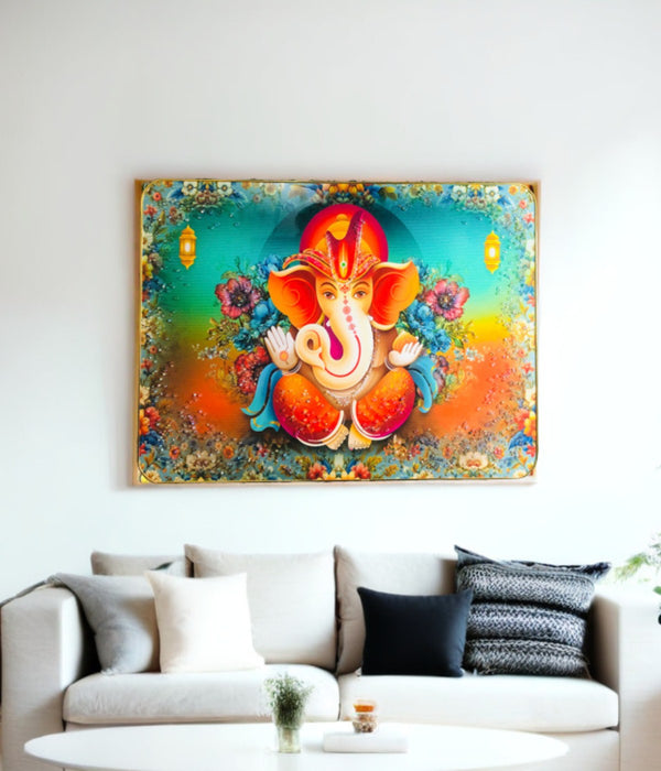 Ganesha Crystal Painting