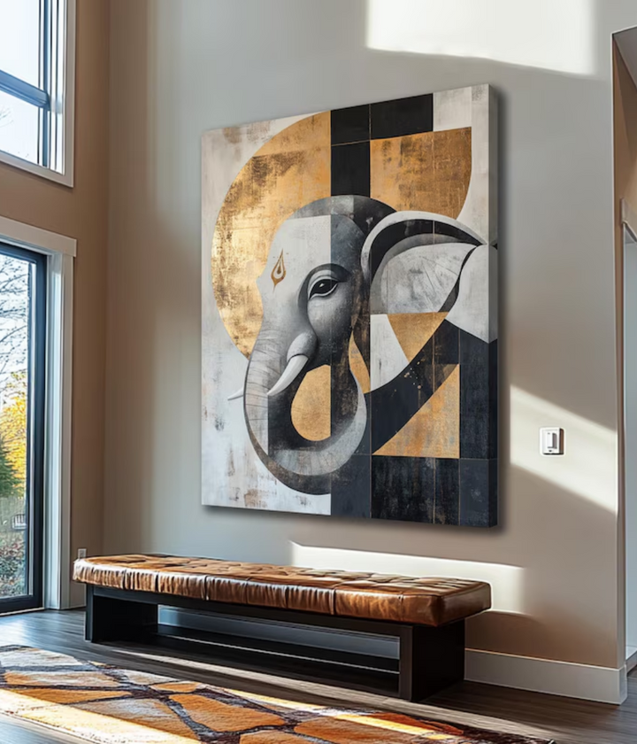  Hindu God Lord Ganesha Canvas Art