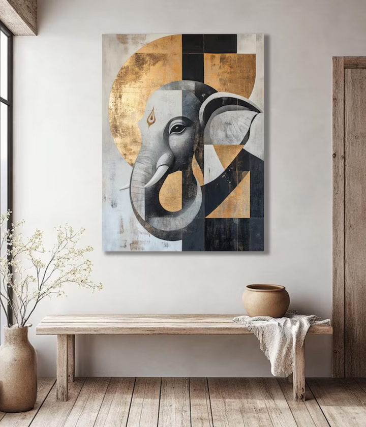  Hindu God Lord Ganesha Canvas Art