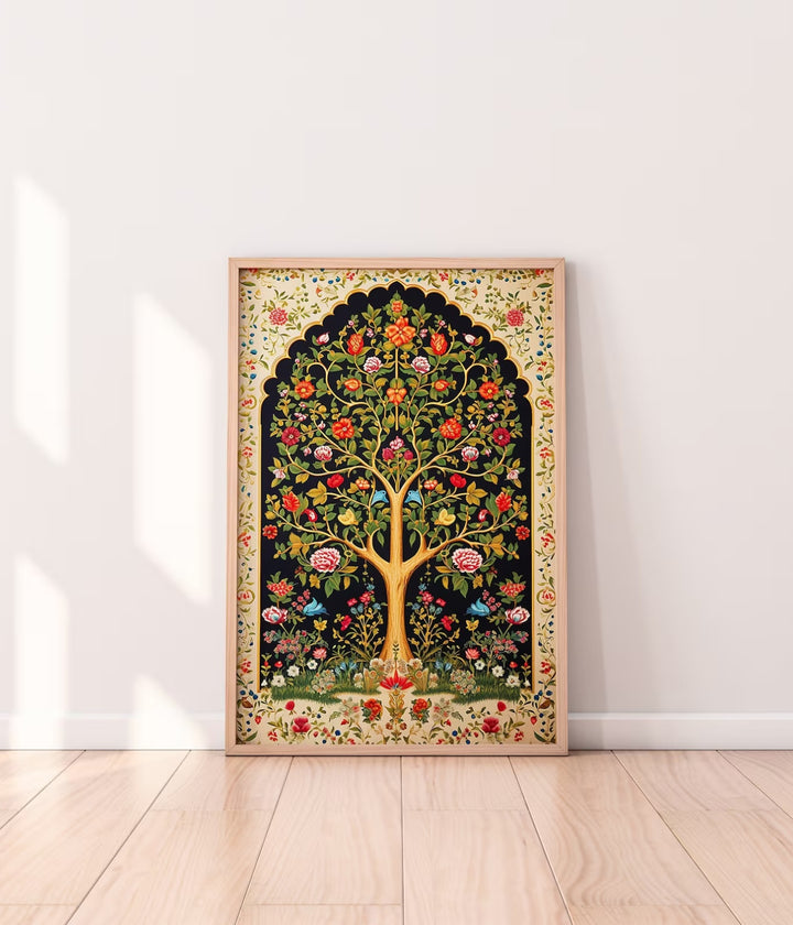 Indian Floral Madhubani Paintings