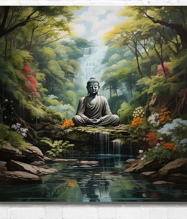 Natures Love Buddha Painting