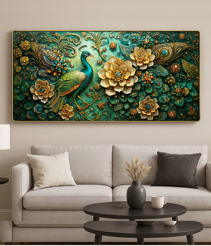 Peacock Crystal Painting