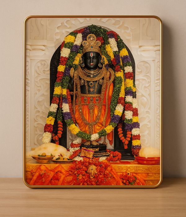 Ram Lala Crystal Painting