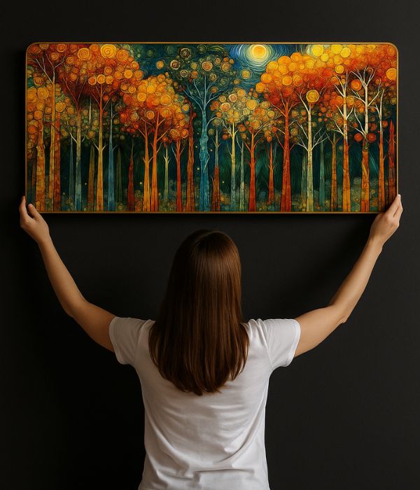 Multi Color Crystal Painting (20*40 Inch)