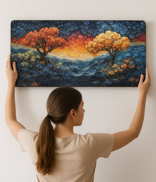 Color Full Tree Crystal Painting